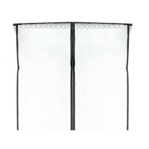 Magnetisk myggenet til dør – 85 × 210 cm, sort