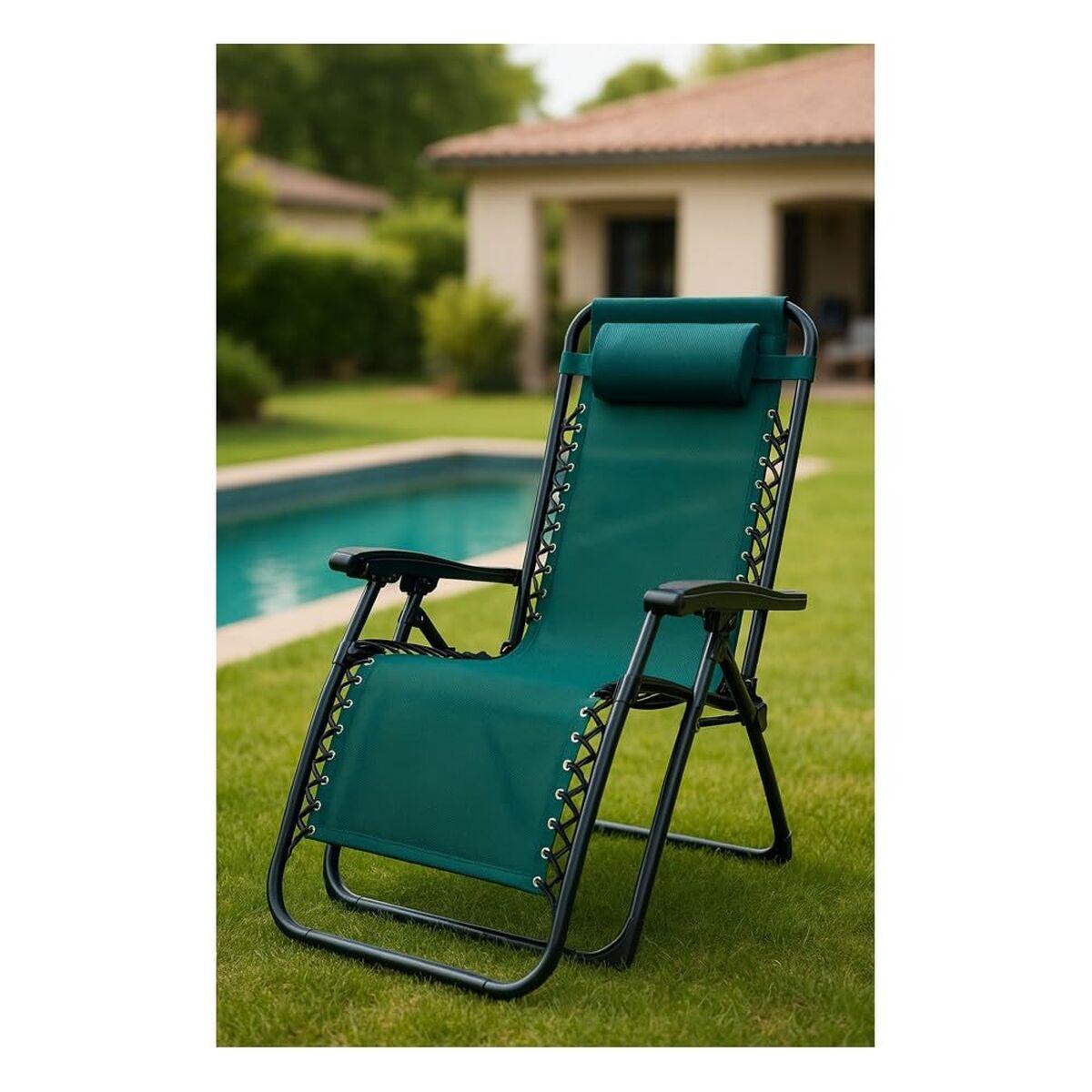 Marbueno polstret campingstol - grøn 90 × 108 × 66 cm