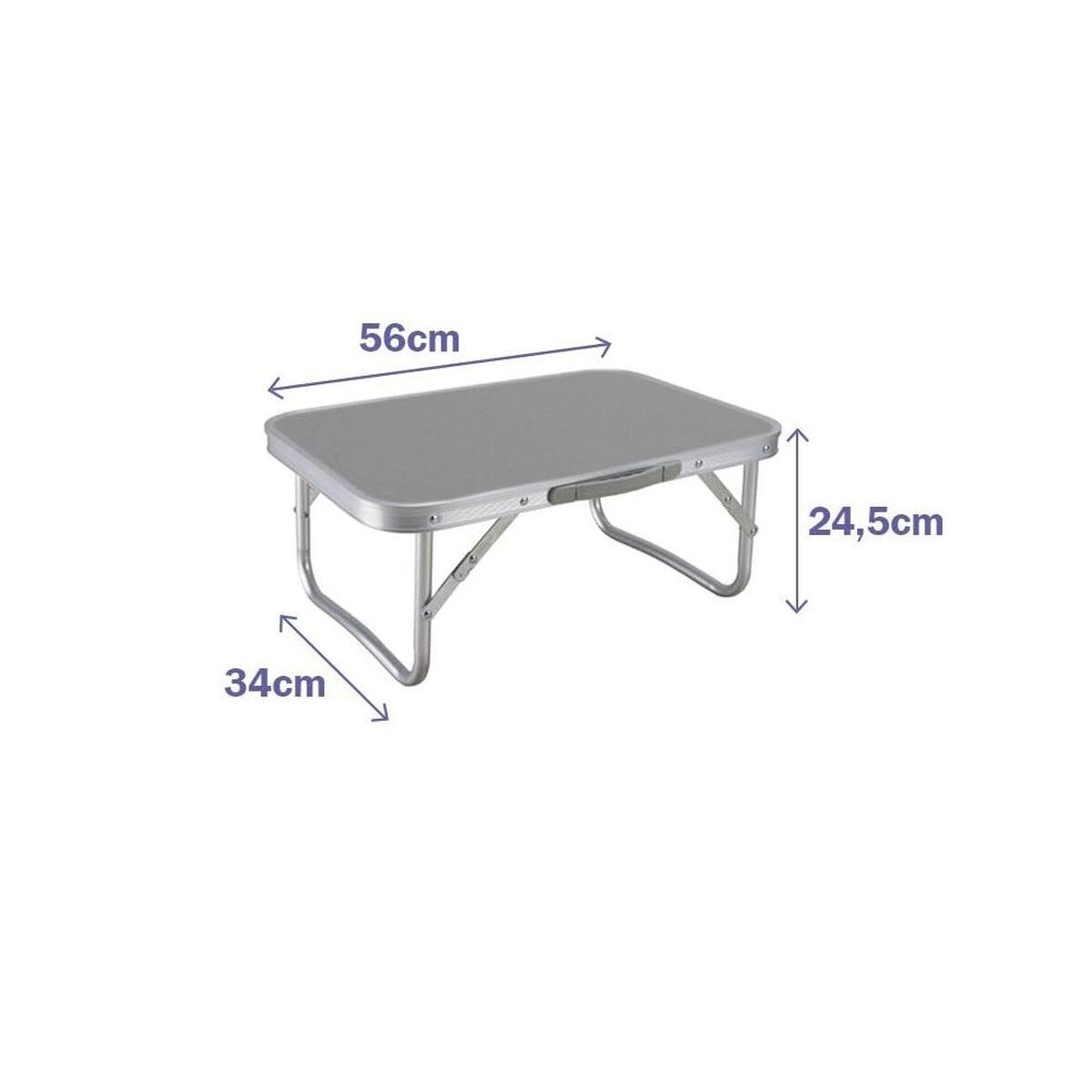 Marbueno sammenklappeligt campingbord - grå 56 × 34 × 24,5 cm