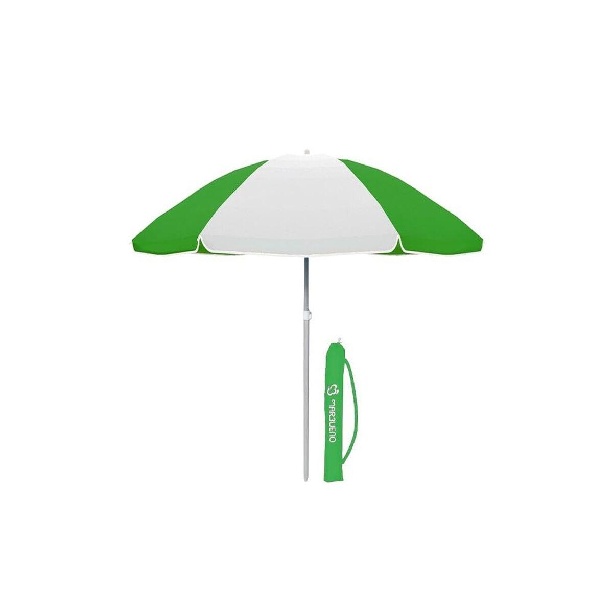 Marbueno Parasol - grøn/hvid strandparasol