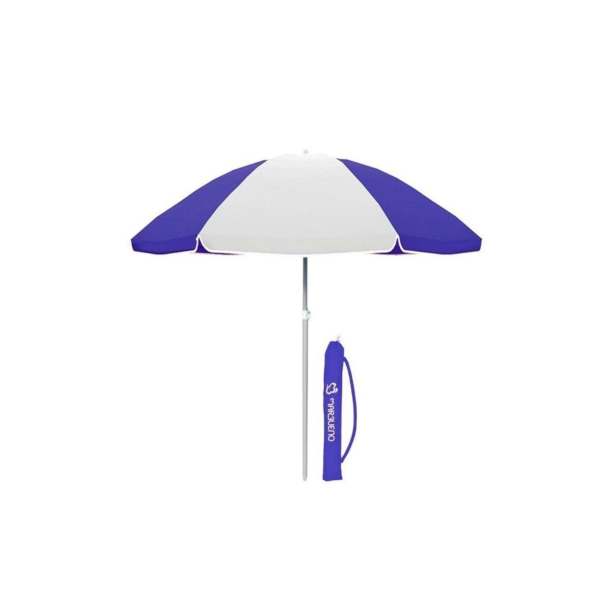 Marbueno Parasol - strandparasol i blå/hvid