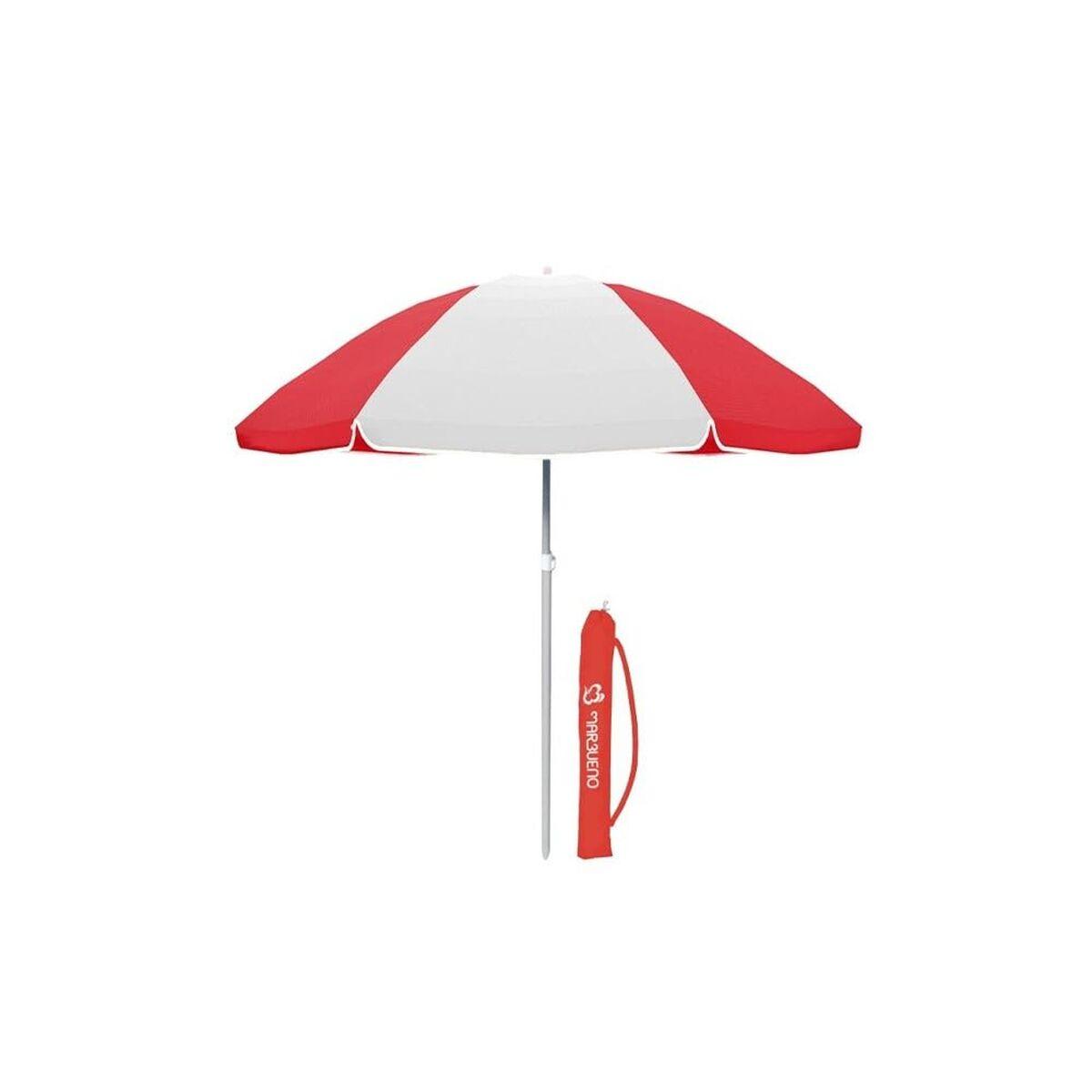 Marbueno parasol - rød strand- og haveparasol