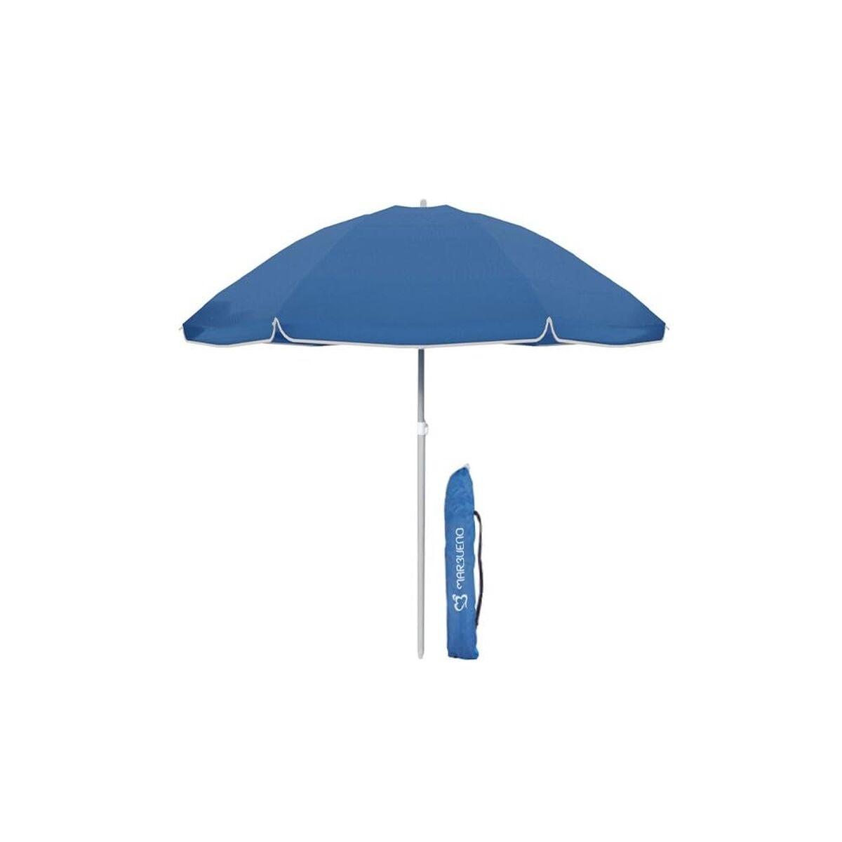 Marbueno parasol - blå strand- og haveparasol