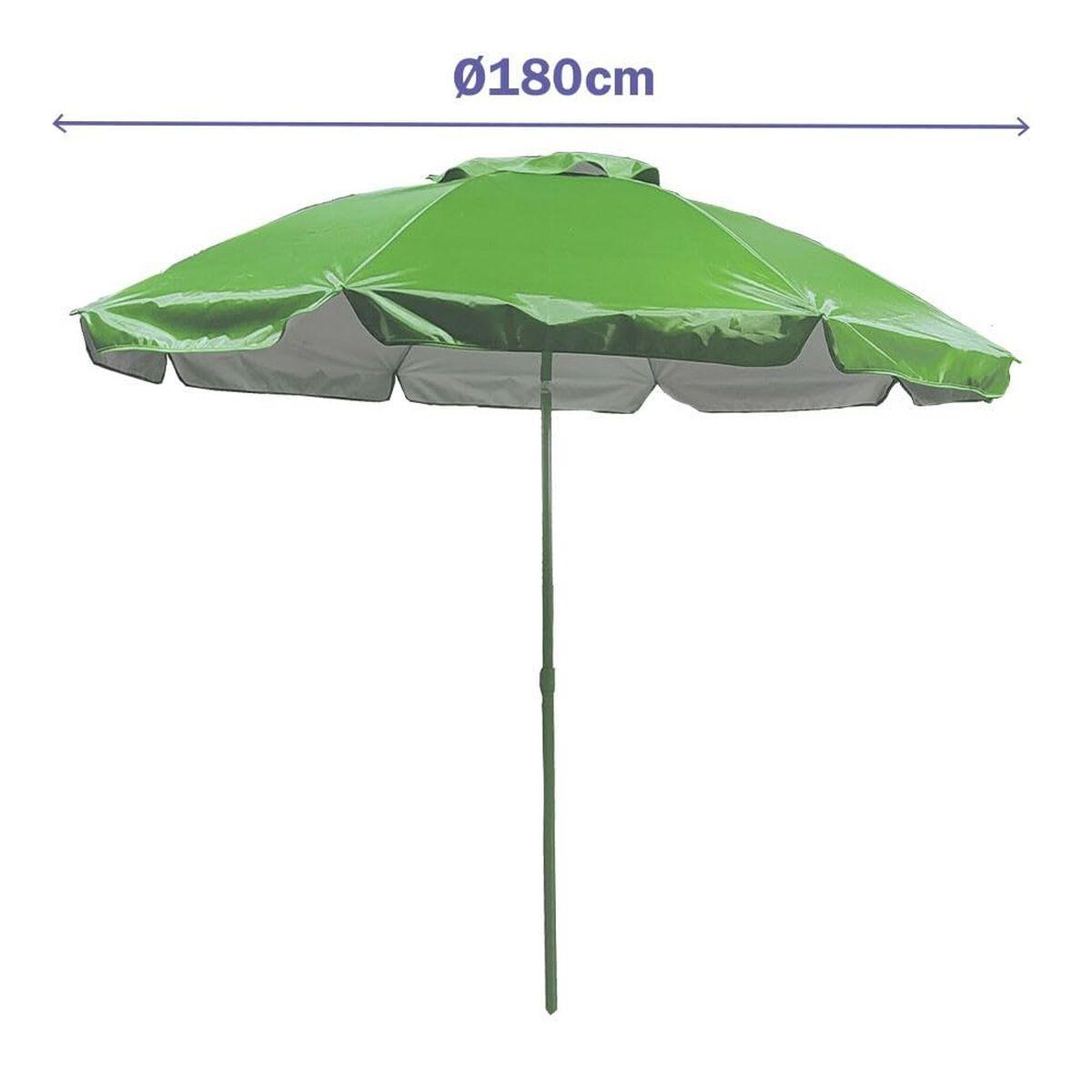Marbueno Parasol - rund haveparasol Ø180 cm, grøn