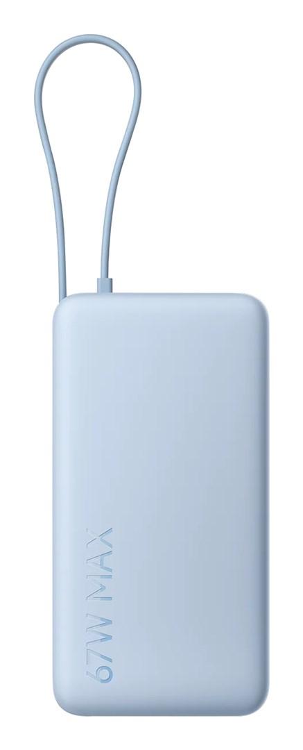 Xiaomi Power Bank 20.000 mAh - 67 W hurtig opladning, blå