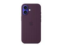 Apple iPhone 16 silikonecover med MagSafe - blommefarvet billede
