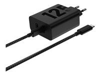 Motorola TurboPower Duo 125 W vægoplader med 2× USB‑C - mat sort billede