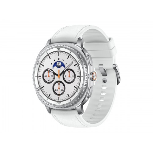 Samsung Galaxy Watch8 Classic 46 mm – Sølv/Hvid smartwatch