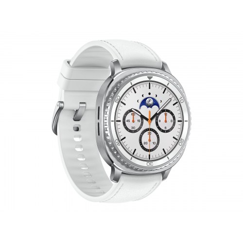 Samsung Galaxy Watch8 Classic 46 mm – Sølv/Hvid smartwatch