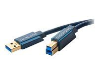ClickTronic USB 3.0 kabel A til B - 1,8 m - sort billede