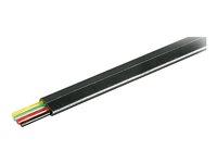 Goobay bulk telefonkabel 100 m - fladt, sort billede