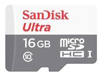 SanDisk Ultra microSDHC 16 GB UHS-I Class 10 - op til 80 MB/s hukommelseskort billede