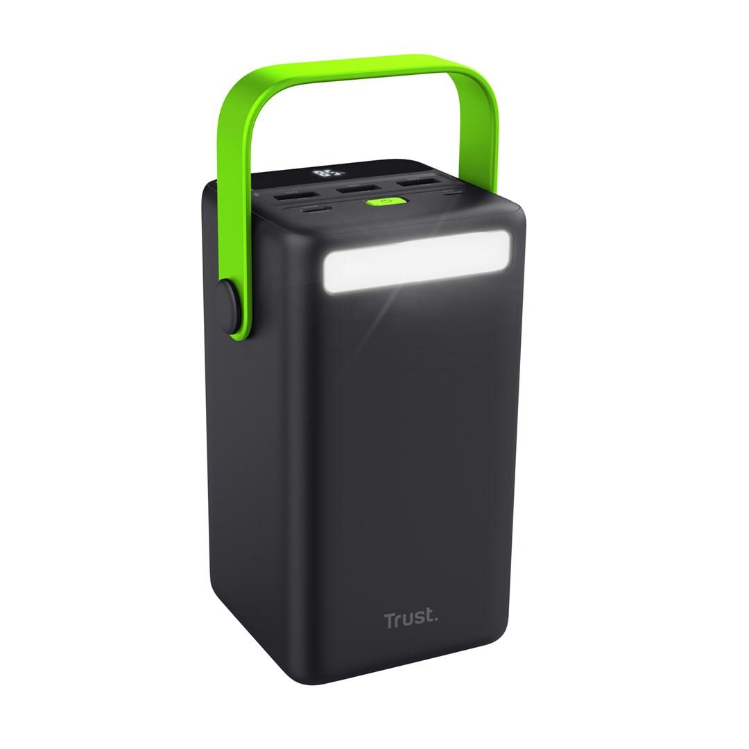 Trust Redoh XXL powerbank 50.000 mAh - sort/grøn billede