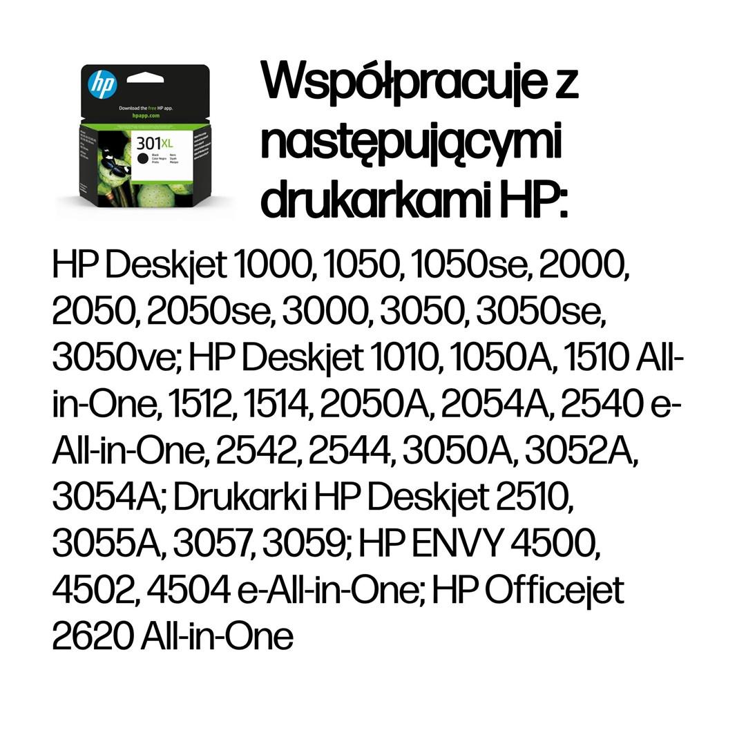HP 301XL blækpatron - sort, original, høj kapacitet