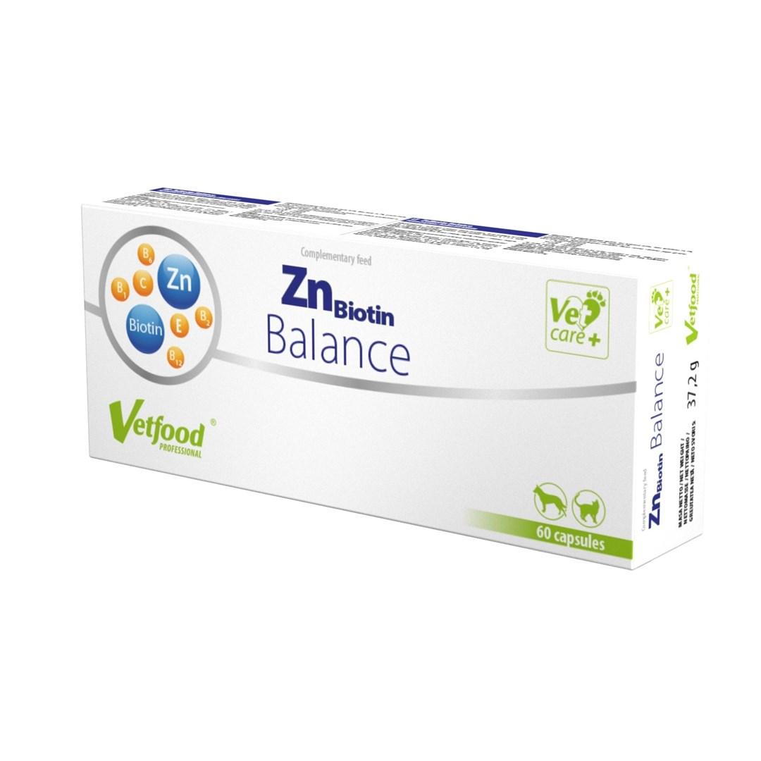 Vetfood ZnBiotin Balance – kosttilskud til hunde og katte, 60 kapsler