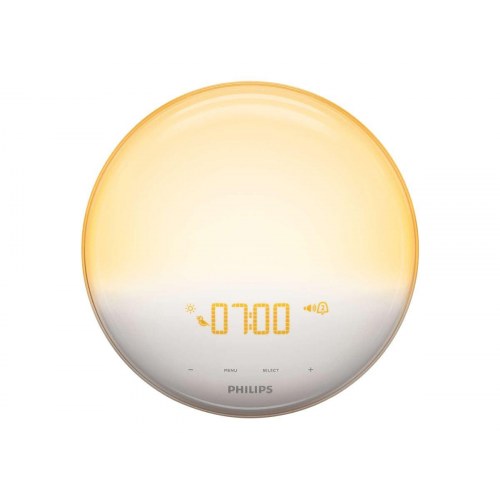 Philips Wake-up Light HF3531 vækkeur med radio – hvid