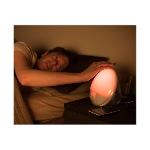 Philips Wake-up Light HF3531 vækkeur med radio – hvid