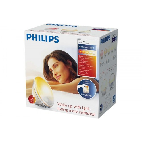 Philips Wake-up Light HF3531 vækkeur med radio – hvid