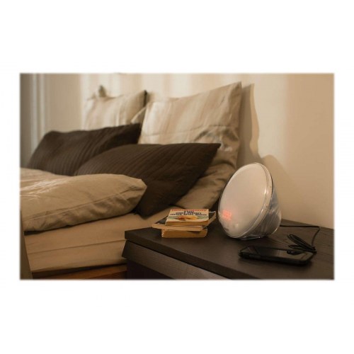 Philips Wake-up Light HF3531 vækkeur med radio – hvid