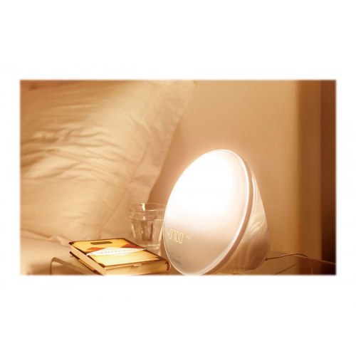 Philips Wake-up Light HF3531 vækkeur med radio – hvid