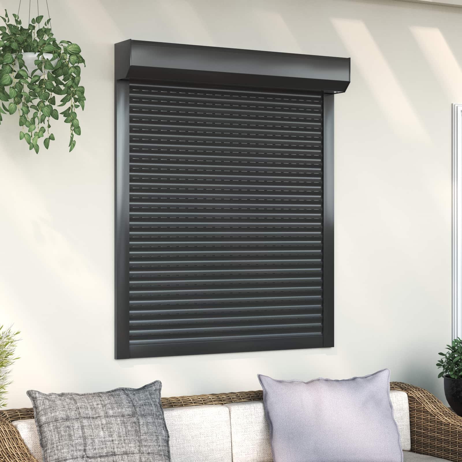 Rullegardin Antracit 100 x 130 cm Aluminium og Polyurethan
