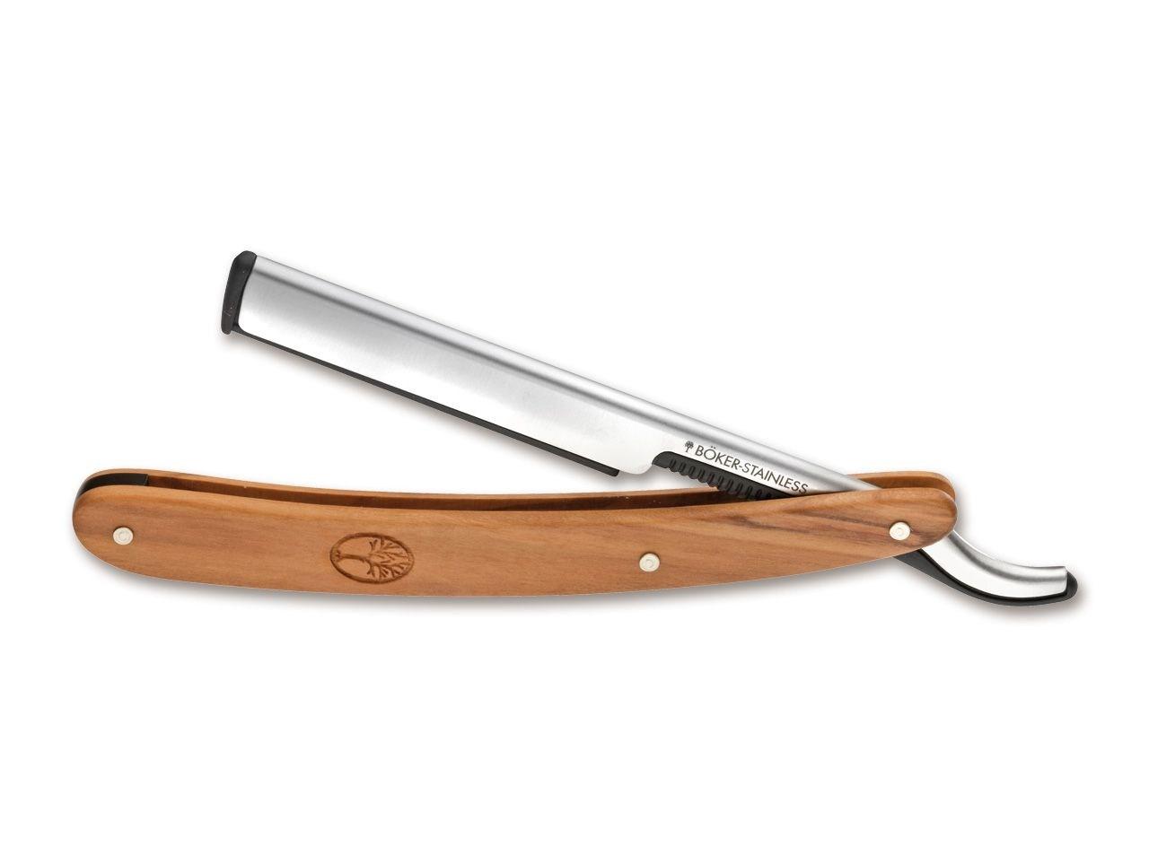 Böker Solingen Barberette - barbergkniv til barberblade, Olive