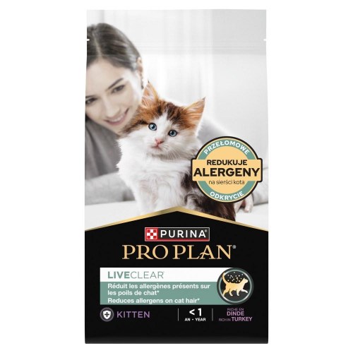 Purina Pro Plan LiveClear Kitten tørfoder med kalkun – 1,4 kg