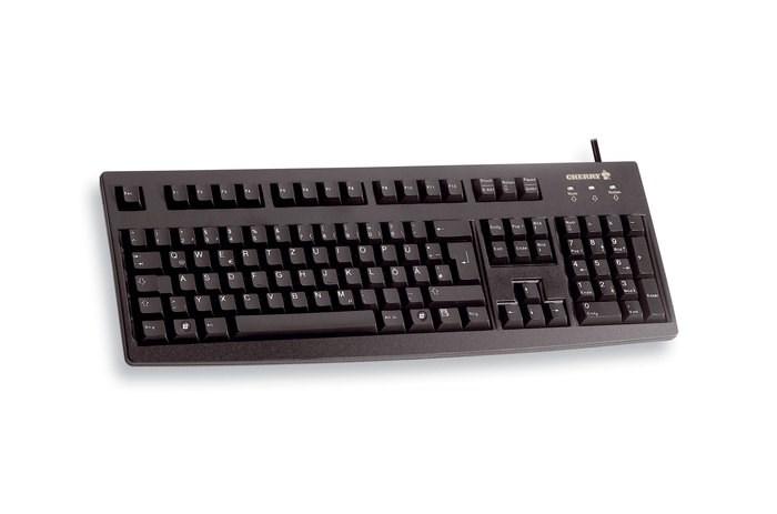 Cherry G83-6104 kablet tastatur - fuld størrelse, USB, QWERTY US, sort billede