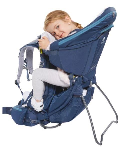 Deuter Kid Comfort Pro bærestol til børn - blå, polyamid