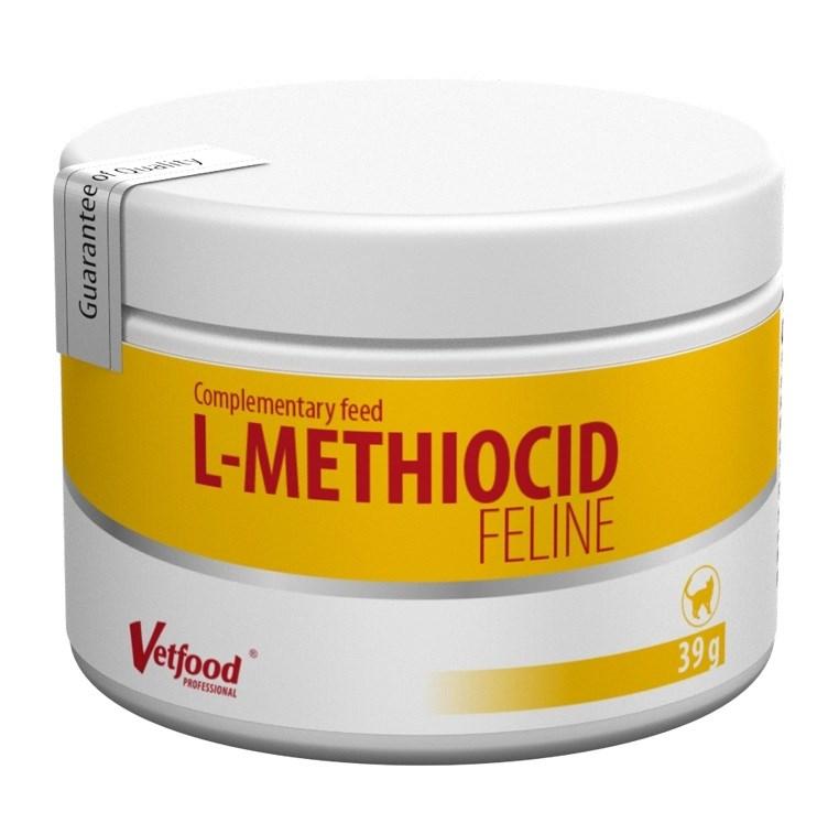 Vetfood L‑Methiocid Feline – kosttilskud til katte, 39 g