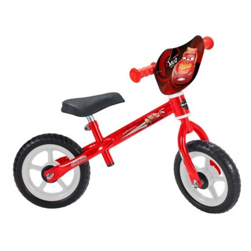Huffy løbecykel 10" - Disney Cars, justerbar, rød