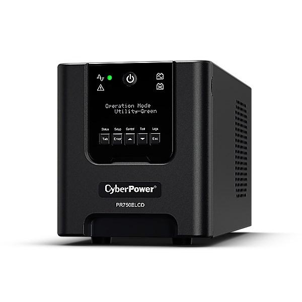 CyberPower PR750ELCD UPS - Line-Interactive 0,75 kVA / 675 W, 6x C13 billede
