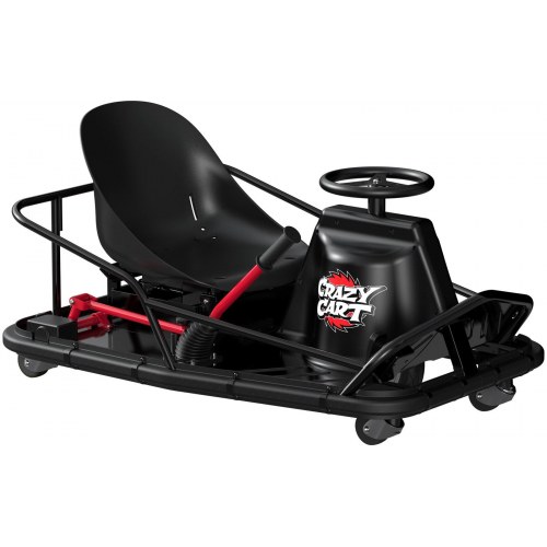 Razor Crazy Cart XL Pro - elektrisk gokart til drifting, sort/rød