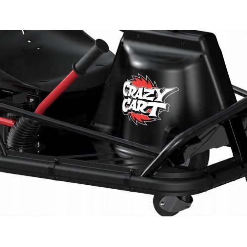 Razor Crazy Cart XL Pro - elektrisk gokart til drifting, sort/rød