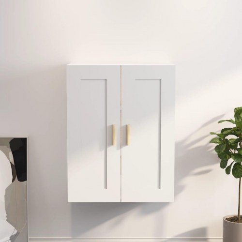 Vægskab 69,5 × 32,5 × 90 cm i hvid - konstrueret træ