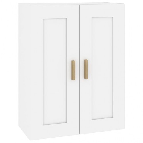Vægskab 69,5 × 32,5 × 90 cm i hvid - konstrueret træ