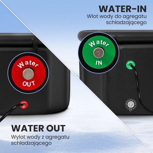 Extralink isbadekar 160 × 85 × 65 cm – oppusteligt koldtvandsbad