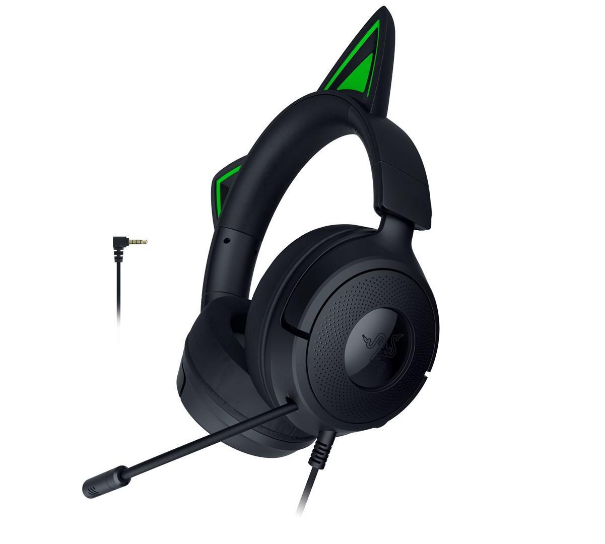 Razer Kraken Kitty V3 X gaming-headset med kabel - USB Type-A, sort billede