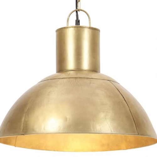 Hængelampe rund 48 cm E27 25 W messingfarvet