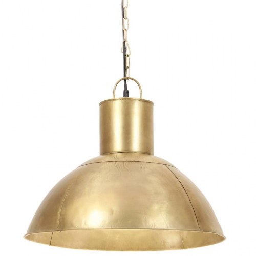 Hængelampe rund 48 cm E27 25 W messingfarvet