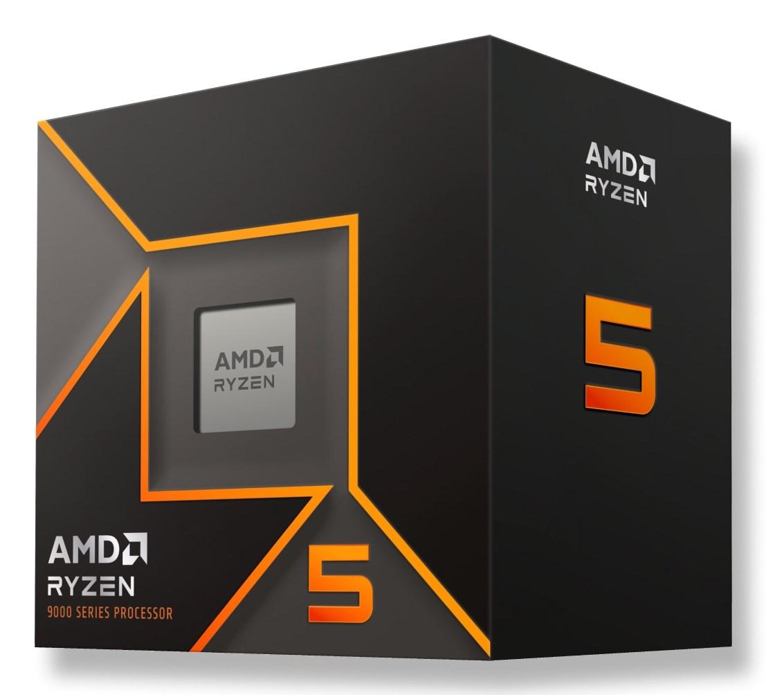 AMD Ryzen 5 9600 3,8 GHz processor - 32 MB L3 (Box) billede