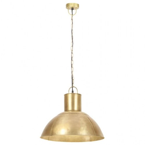Hængelampe rund 48 cm E27 25 W messingfarvet