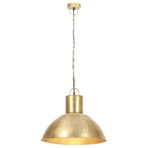 Hængelampe rund 48 cm E27 25 W messingfarvet