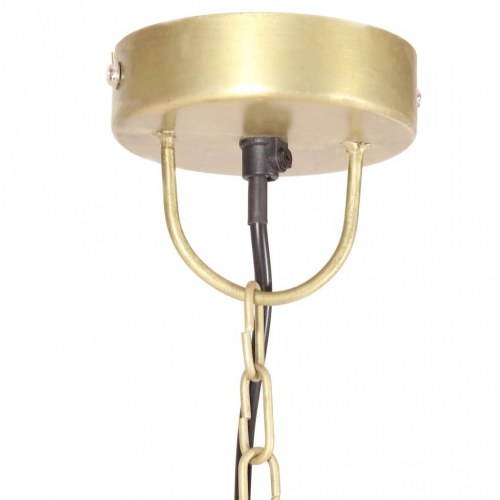 Hængelampe rund 48 cm E27 25 W messingfarvet