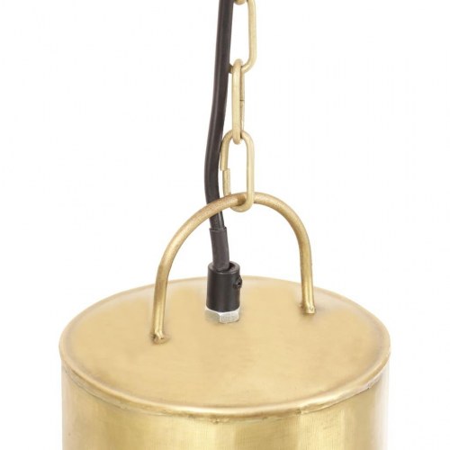 Hængelampe rund 48 cm E27 25 W messingfarvet
