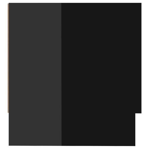 Garderobe 100x32,5x35 cm spånplade sort højglans