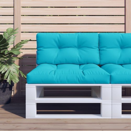 Pallehynde 70 × 40 × 12 cm i stof - turkis