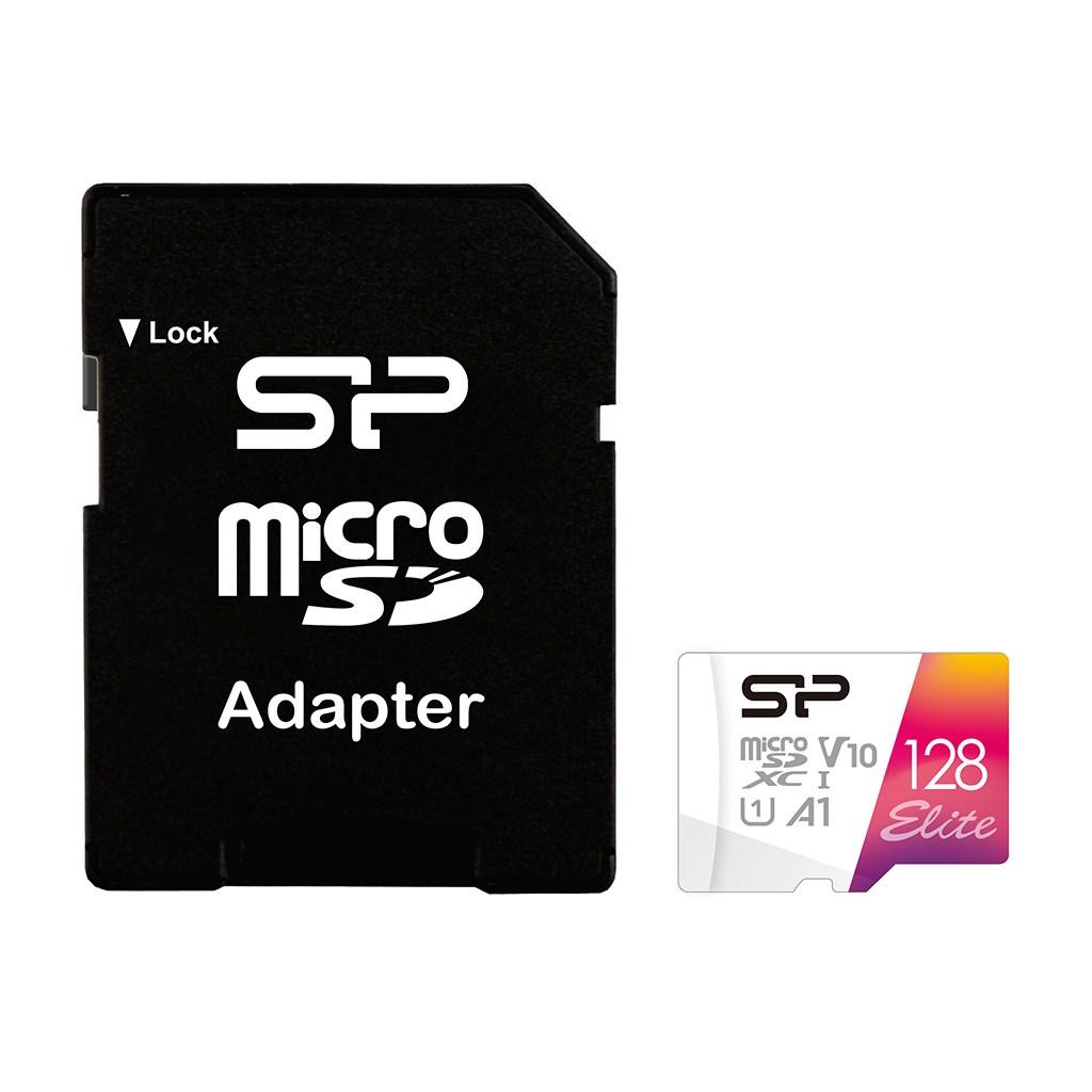 Silicon Power Elite microSDXC 128 GB UHS-I U1 A1 - Class 10 hukommelseskort billede