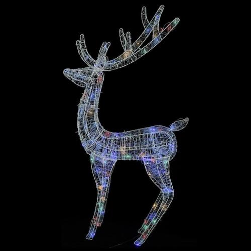 Julerensdyr XXL 180 cm 250 LED'er akryl flerfarvet