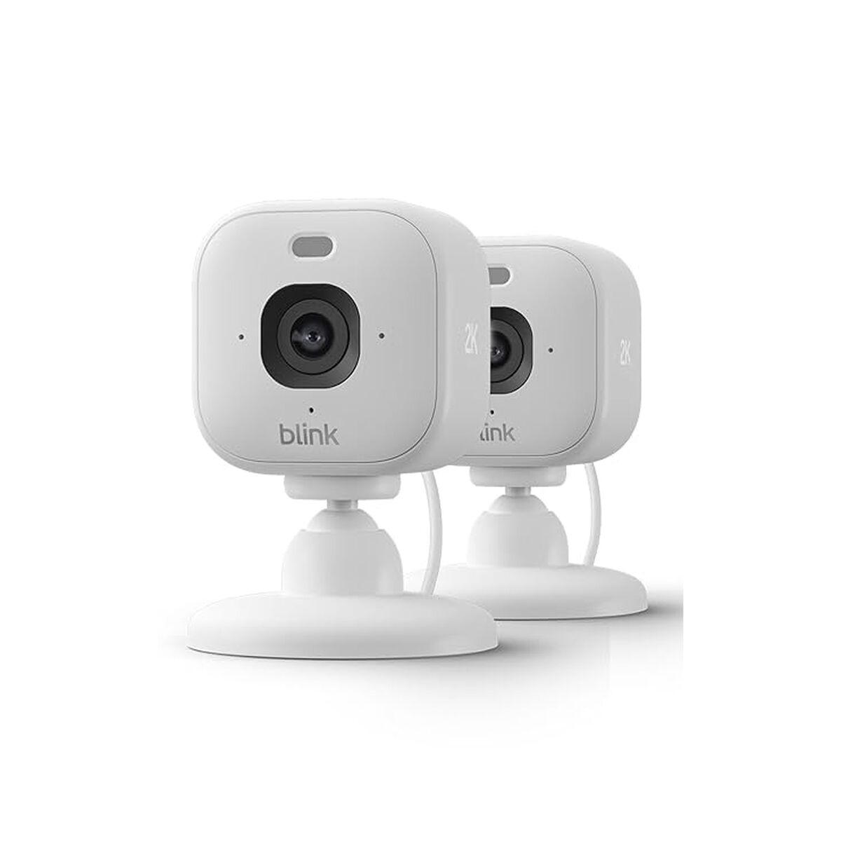 Blink Mini 2K+ indendørs overvågningskamera - Hvid (2-pak)